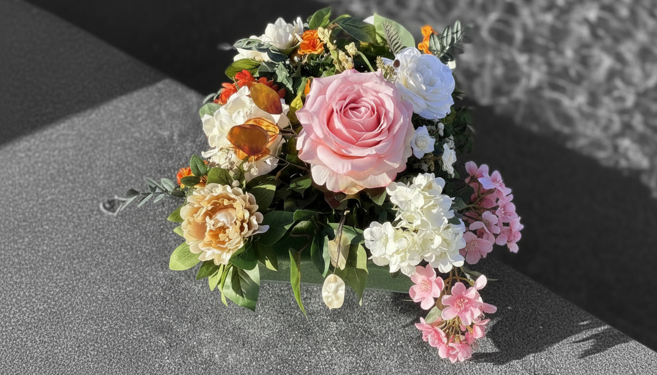 Beautiful pink flowers arrangement