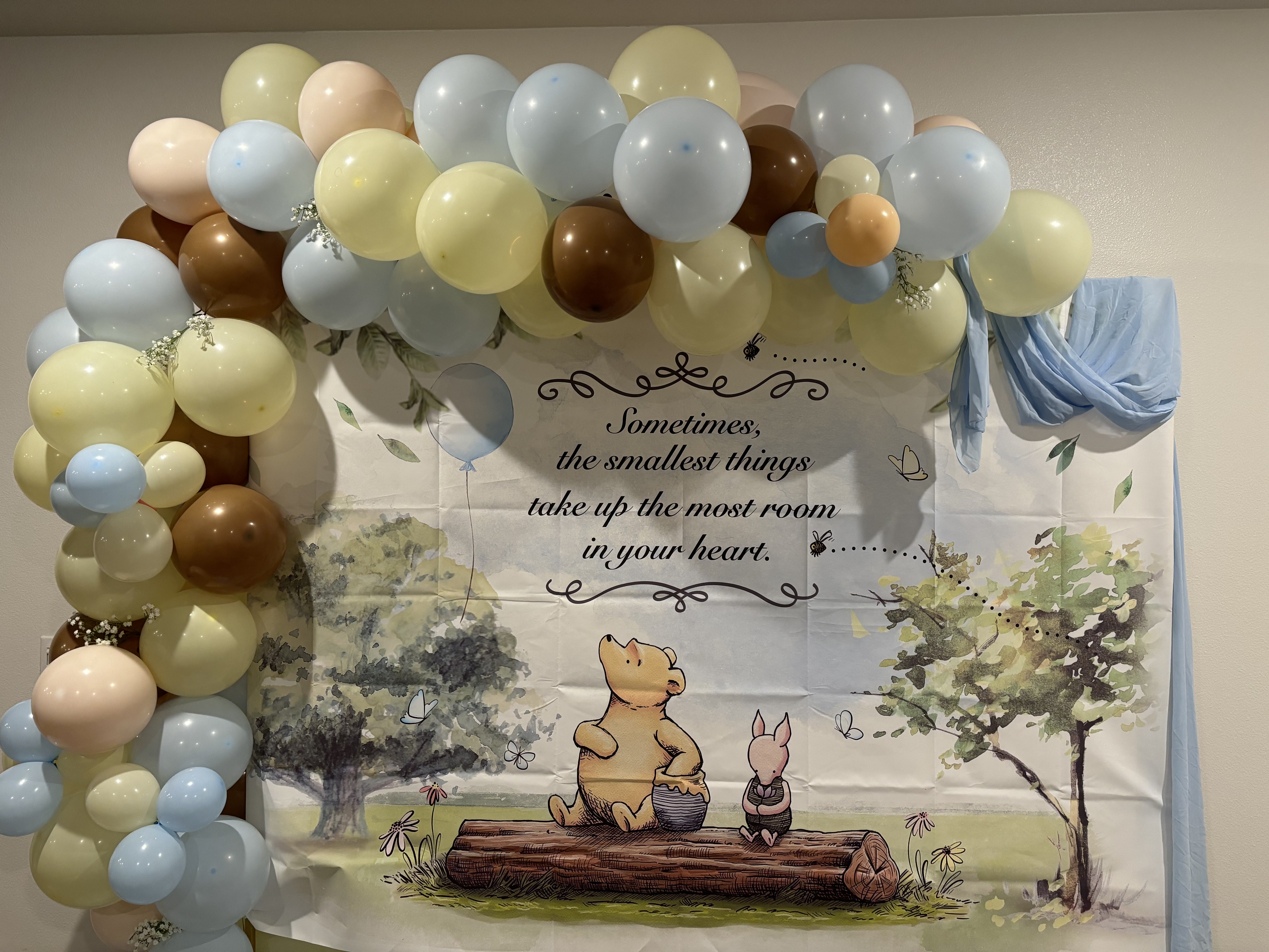 Teddy bear baby shower backdrop