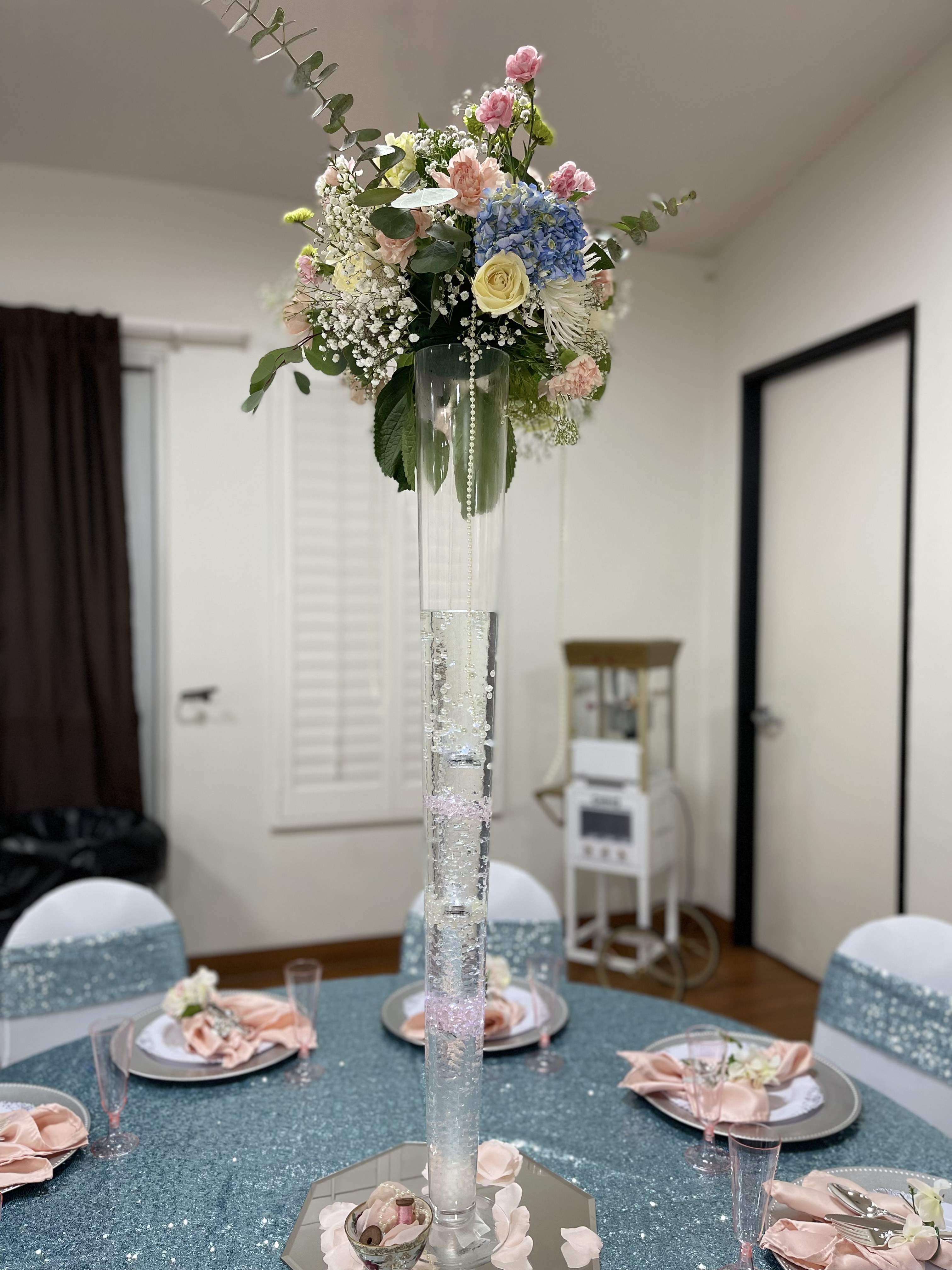 Pastel event table design
