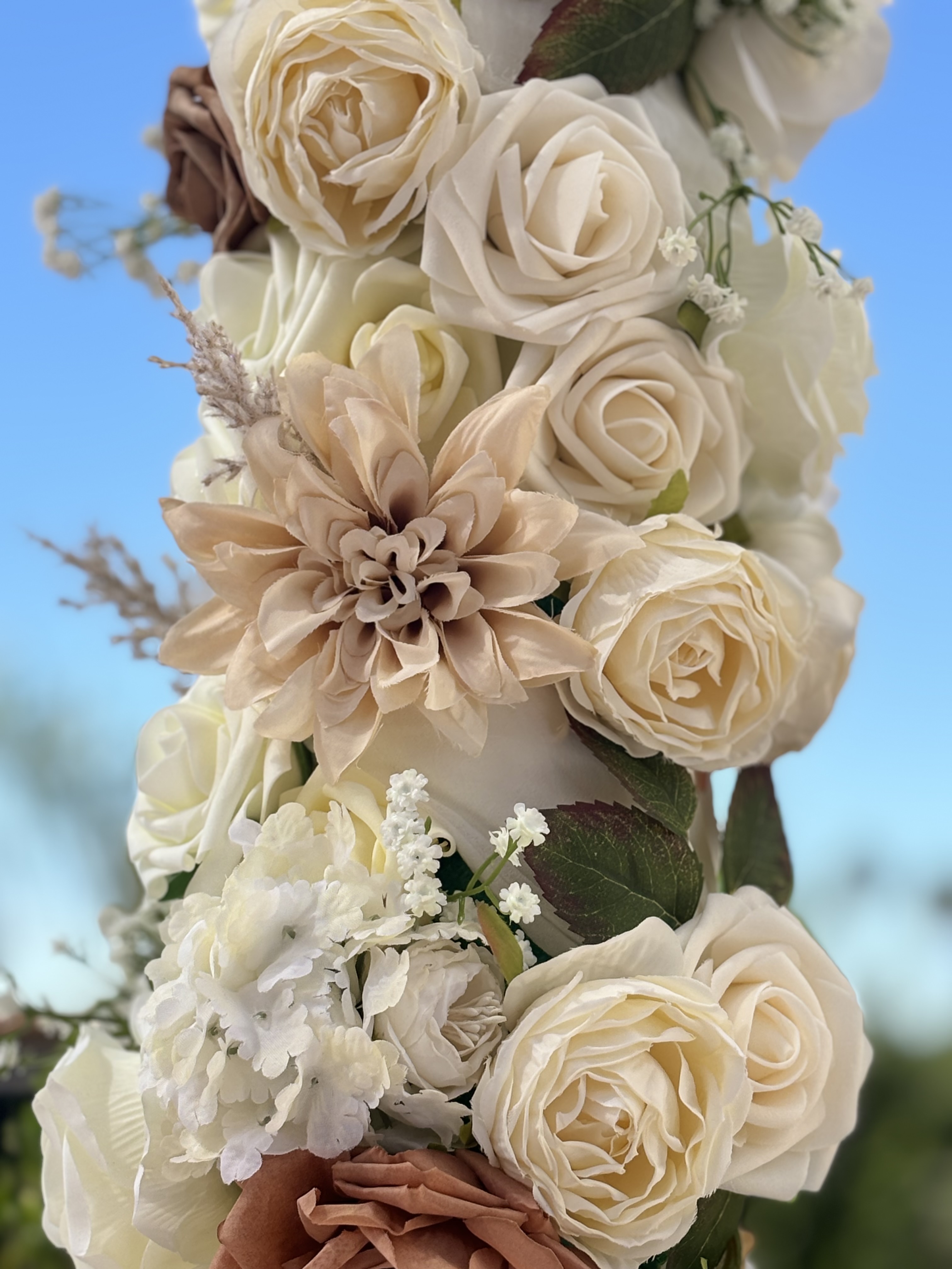 Wedding ceremony floral detail