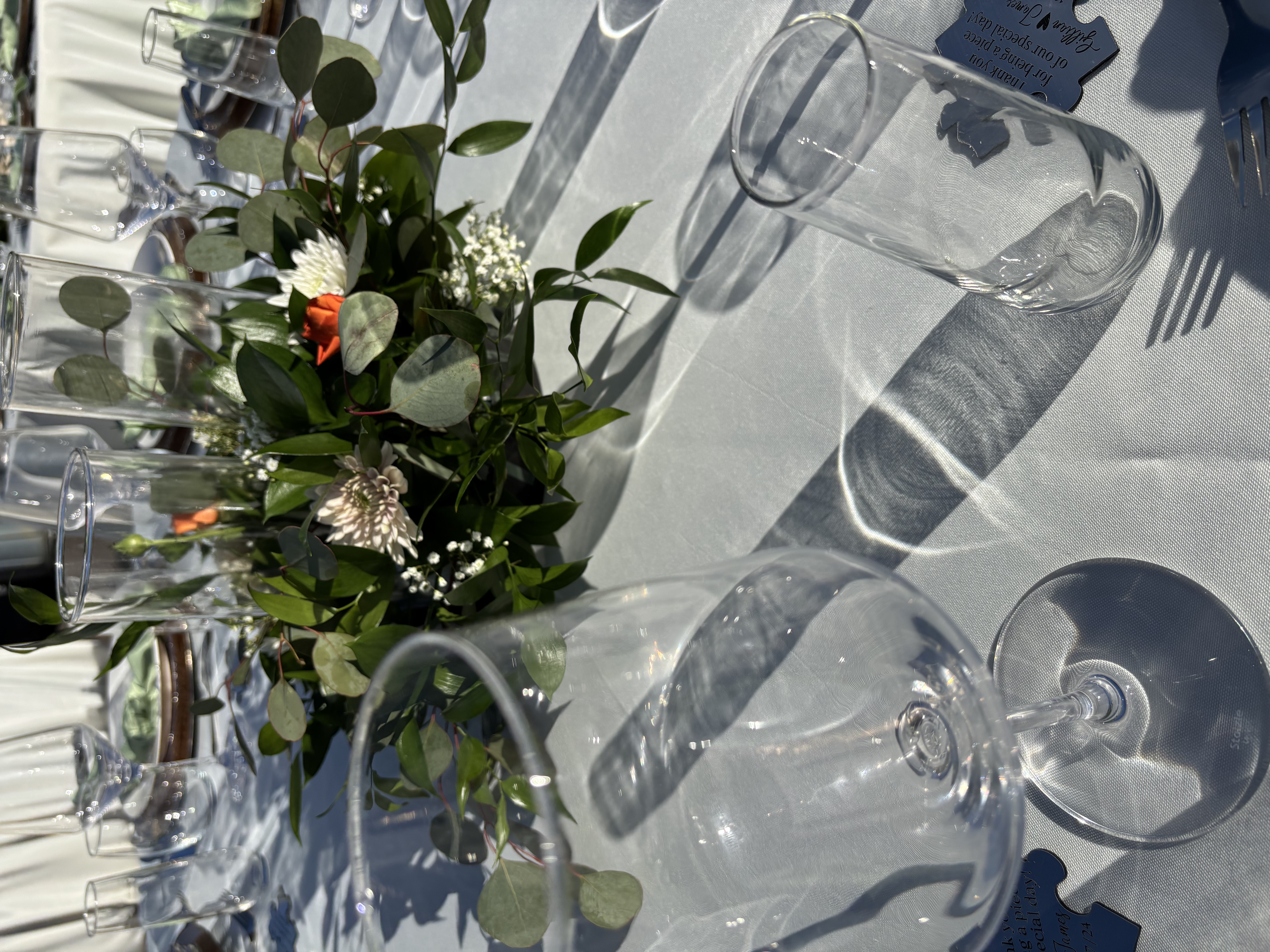 Wedding reception centerpiece